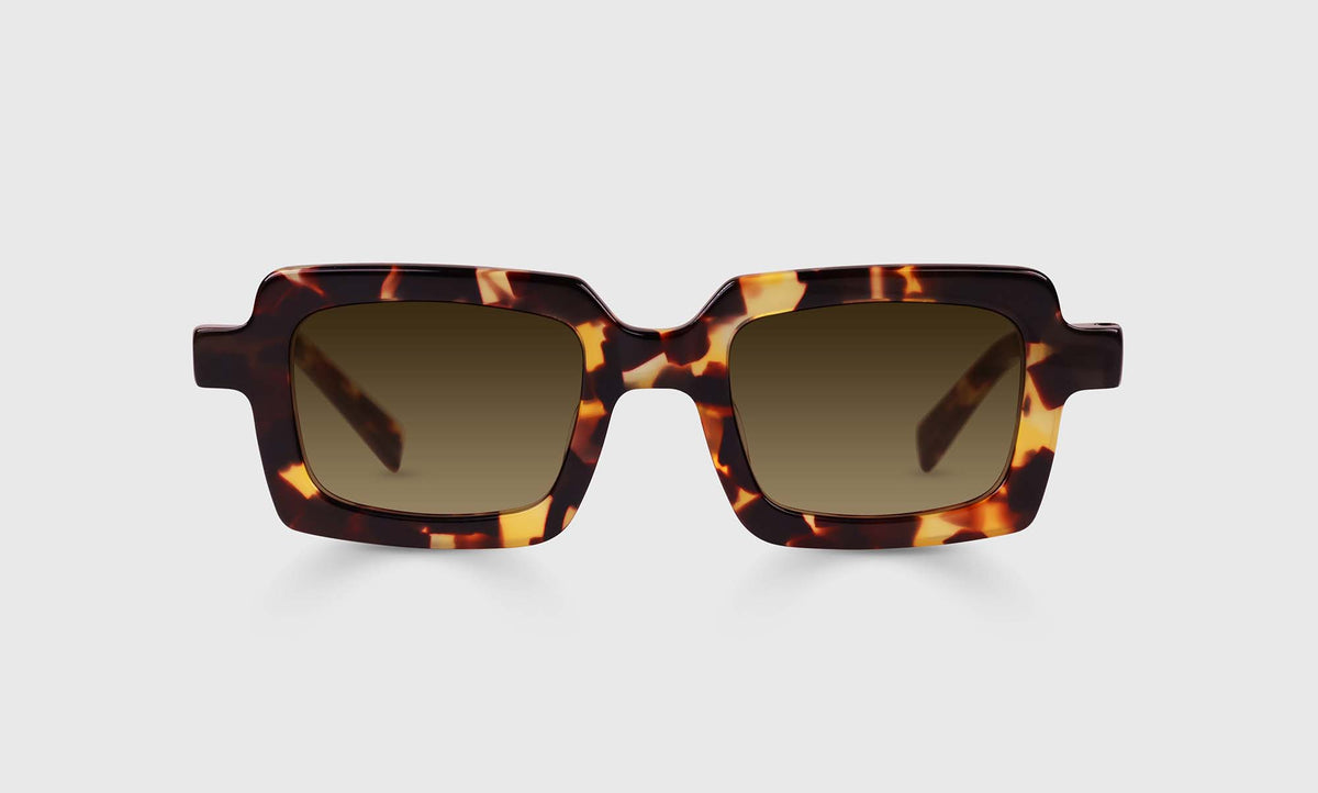 Oriflame ladies square shaped sunglasses, cleaning cloth and case Kaleos Eyehunters - Guthrie Sunglasses | Specs Collective main image 3