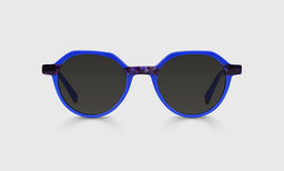 10-pg | Cheap Therapy grey polarized sunglass frames on neutral background