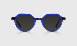 10-pg | Cheap Therapy grey polarized sunglass frames on neutral background