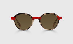 21-pb | Cheap Therapy brown polarized sunglass frames on neutral background