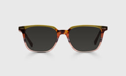 23-pg | C Suite grey polarized sunglass frames on neutral background.