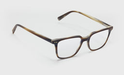 87_premium quality eyebobs square brown horn tortoise  readers, blue light and prescription glasses