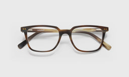 87_premium quality eyebobs square brown horn tortoise  readers, blue light and prescription glasses