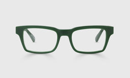 18 | eyebobs Fare N Square, Wide, Square, Readers, Blue Light, Prescription Glasses, Front