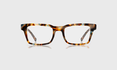 36 - Iceberg Spotted Brown Tortoise Front and Temples / Wide / Readers / 0.00