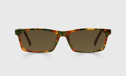 19-pb | Number Cruncher brown polarized sunglass frames on neutral background