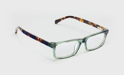 17_eyebobs premium designer number cruncher readers, blue light and prescription glasses in green crystal