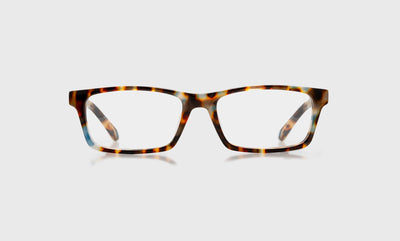 36 - Iceberg Spotted Brown Tortoise Front and Temples / Wide / Readers / 0.00