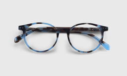 14 | eyebobs Case Closed, Average, Round, Readers, Blue Light, Prescription Glasses, Laydown