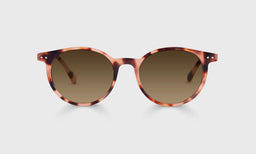 43-pb | eyebobs Case Closed, Average, Round, Reader Sunglasses, Polarized Brown