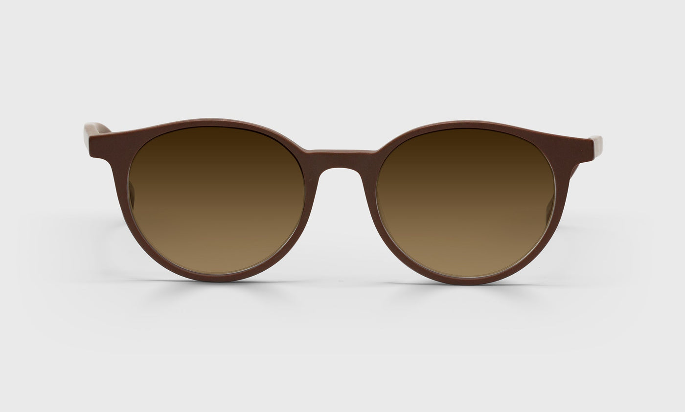  81-pg | premium fashion eyebobs case closed round matte brown average sunglasses
