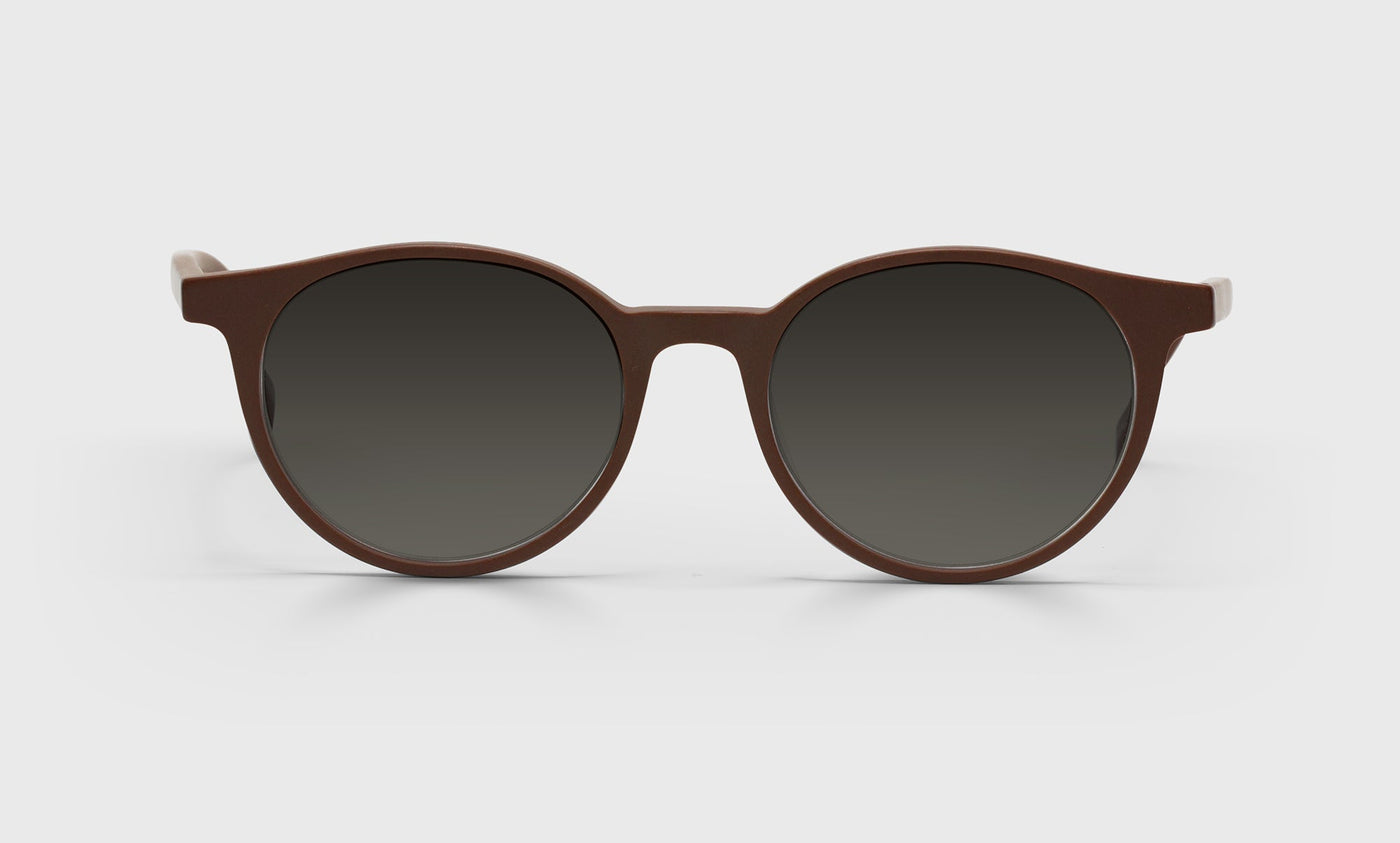 81-pg | premium fashion eyebobs case closed round matte brown average sunglasses