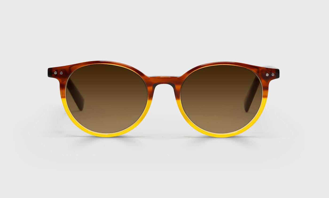 88-pg | eyebobs premium designer case closed readers, blue light and prescription glasses in brown & blonde, polarized brown