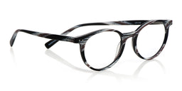 39_premium fashion eyebobs case closed round black & white horn average sunglasses