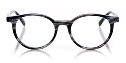 39_premium fashion eyebobs case closed round black & white horn average sunglasses