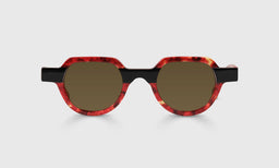 02-pb | Knock Out polarized brown sunglass frames on neutral background