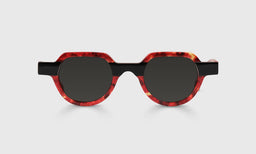 02-pg | Knock Out polarized grey sunglass frames on neutral background