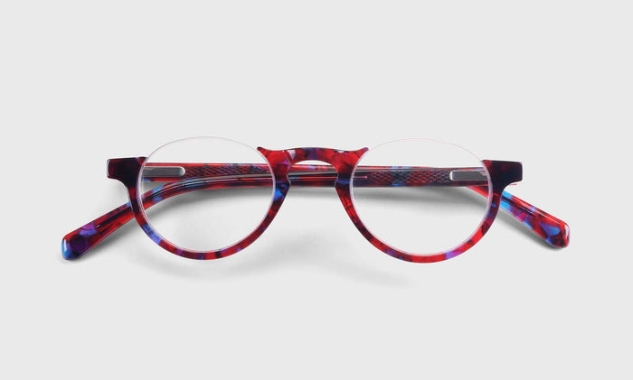  eyebobs Vice Chair, Narrow, Half-Rim, Readers and Prescription Glasses, Laydown