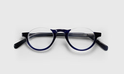 10 | eyebobs vice chair readers, Round, Narrow, reader, blue light and prescription glasses, lay down image