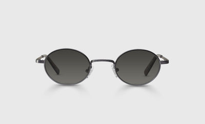 74 - Gunmetal Grey Front and Temples / Narrow / Full Lens Reader Sunglasses / 1.00 / .