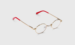 77 | eyebobs Teddy, Narrow, Round, Readers, Blue Light, Prescription Glasses, Angle Image