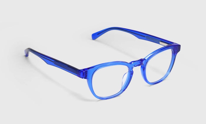  eyebobs Clearly..., Round, Average, Readers, Blue Light, Prescription Glasses, Angle Image