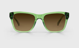 11-pb | eyebobs premium designer kvetcher readers, blue light and prescription glasses in green, polarized brown