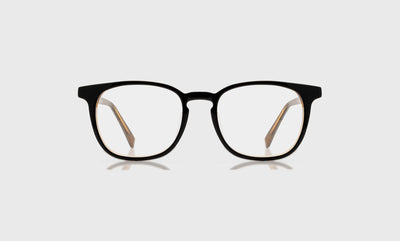 00 - Milky Black, Grey, and Amber Layered Front and Temples / Average / Readers / 0.00