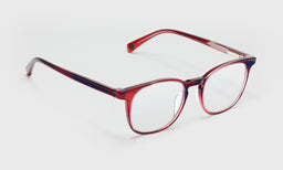01_eyebobs boardroom, Italian Designed acetates, average, red crystal square in readers, blue light, and prescription glasses