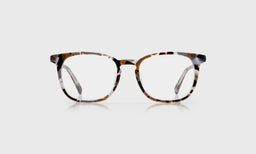 eyebobs light rounded square eyeglasses in Lavender Tinted Tortoise, front view