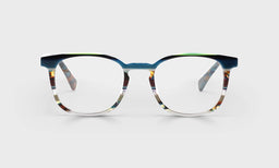 Boardroom Color 59 - Teal Multi-Stripe Front and Teal Tortoise Temples