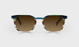 Boardroom Color 59 - Teal Multi-Stripe Front and Teal Tortoise Temples