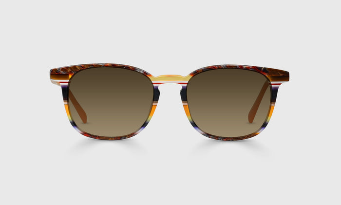  classic Eyebobs Boardroom, Square, Average, bifocal reading sunglasses, polarized brown sunglasses