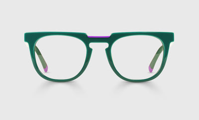 17 - Emerald Green and Violet Fusion / Wide / Readers / 0.00