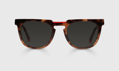 19 - Tortoise and Cherry Red Fusion / Wide / Full Lens Reader Sunglasses / 1.00 / .