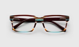 87 | eyebobs Hugh Jass, Rectangle, Wide, Readers, Blue Light, Prescription Glasses, Laydown Image