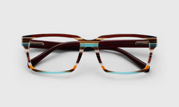 87 | eyebobs Hugh Jass, Rectangle, Wide, Readers, Blue Light, Prescription Glasses, Laydown Image