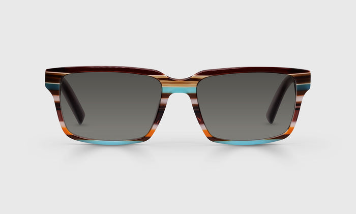  eyebobs Hugh Jass Rectangle, Wide, Bifocal Reader Sunglasses, Polarized Grey Sunglasses