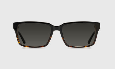 05 - Onyx to Tortoise Front and Temples / Wide / Full Lens Reader Sunglasses / 1.00 / .