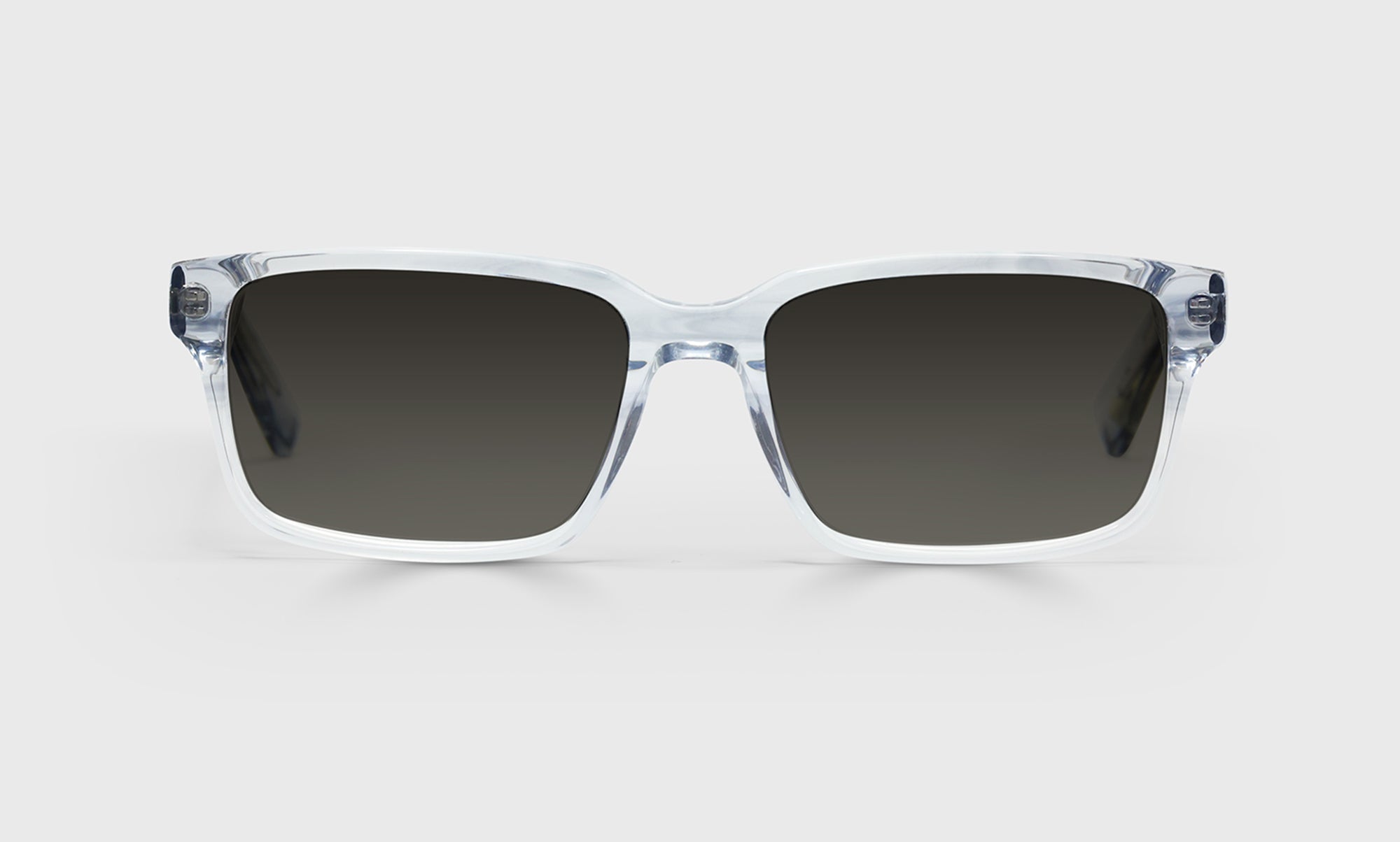 74-pg | eyebobs premium designer hugh jass readers, blue light and prescription glasses in grey crystal, polarized grey