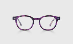 Bitty Witty Color 20 - Violet Tortoise Front and Temples reading glasses in italian-designed acetate with scratch resistant lenses