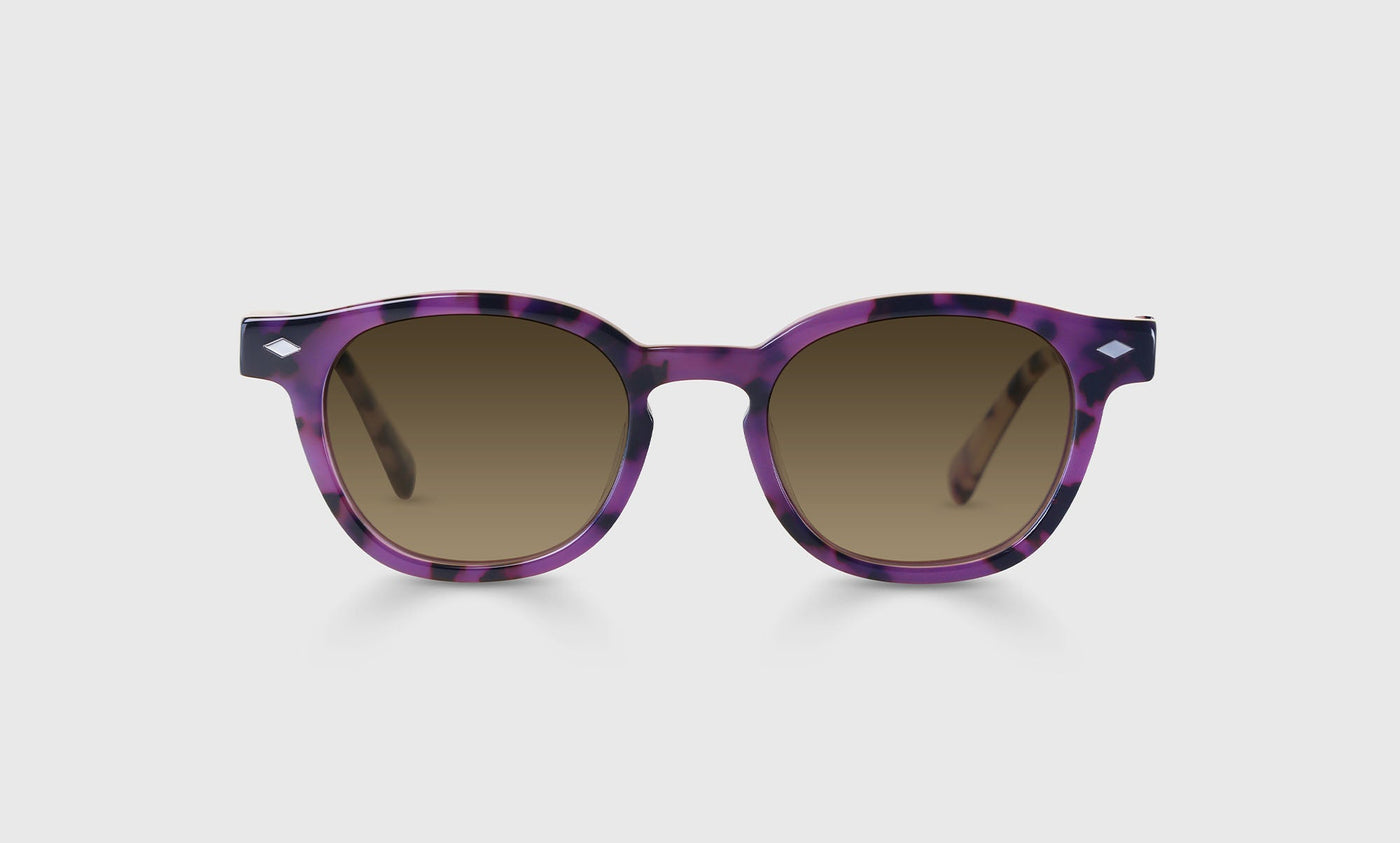20-pb | eyebobs Bitty Witty, Narrow, Round, Reader Sunglasses, Polarized Brown