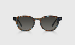 Bitty Witty Color 59 - Teal and Brown Plaid Front and Temples