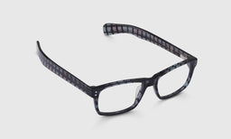 09 | eyebobs Roy D angle eyeglass frames on neutral background