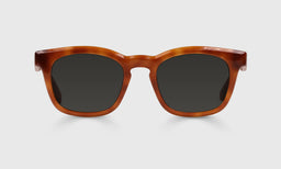 04-pg | Humble Narrator grey polarized sunglass frames on neutral background.