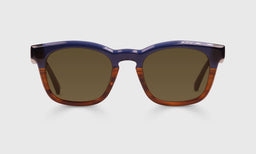 09-pb | Humble Narrator brown polarized sunglass frames on neutral background.