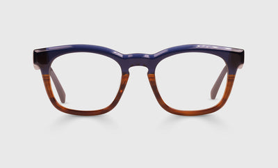 09 - Navy Amber Crystal Fade Front and Navy Temples