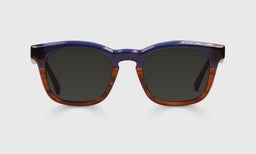 09-pg | Humble Narrator grey polarized sunglass frames on neutral background.
