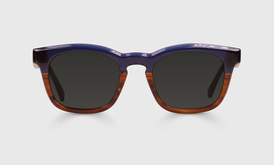 09 - Navy Amber Crystal Fade Front and Navy Temples