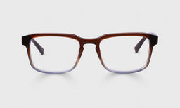 Seymour Glass Color 05 - Mahogany to Fog Grey Crystal Front and Temples